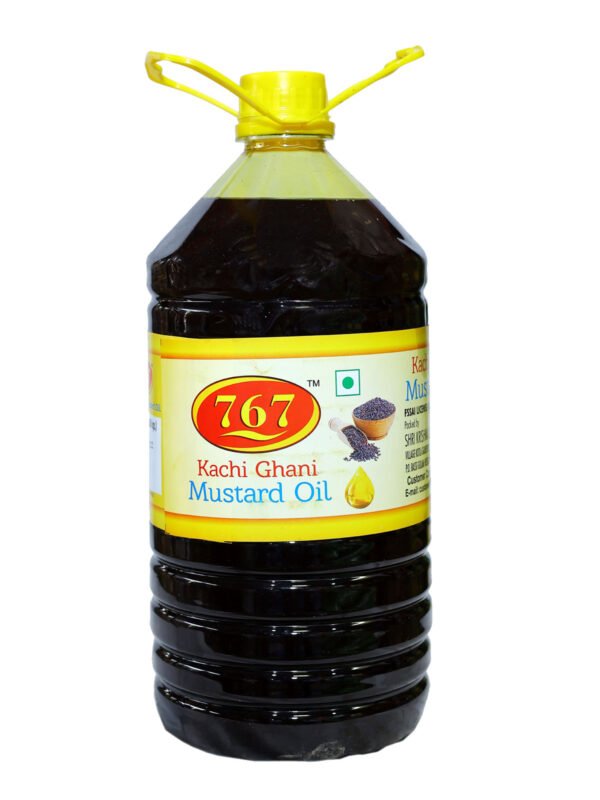 767 Kachi Ghani Mustard Oil 5ltr Bottle