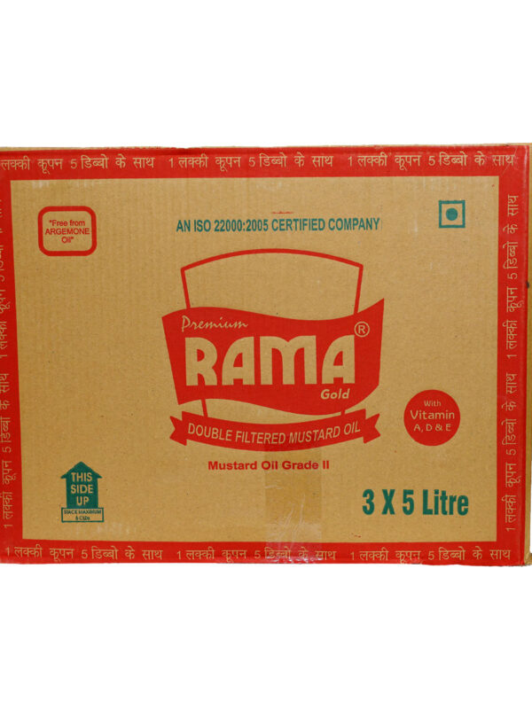 Premium Rama Gold Mustard Oil Grade-II (3 x 5ltr)