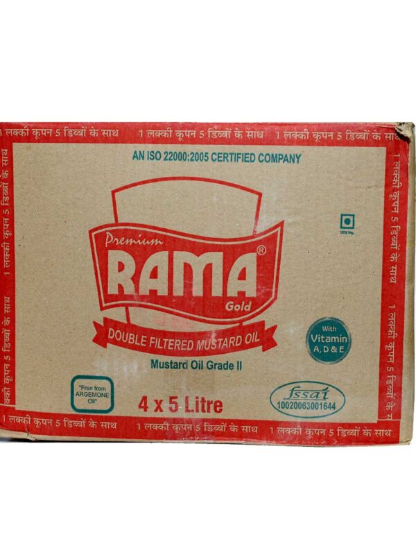 Premium Rama Gold Mustard Oil Grade-II (4 x 5ltr)